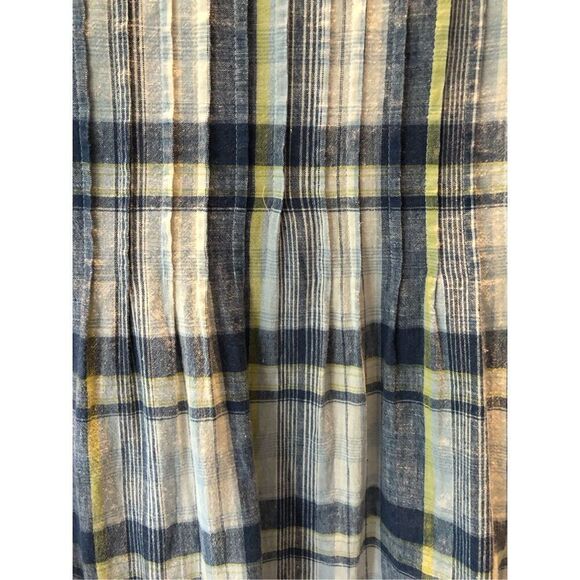 Positive Attitude Women’s Blue and White Plaid Short Sleeve Dress Size 12 - Picture 5 of 8